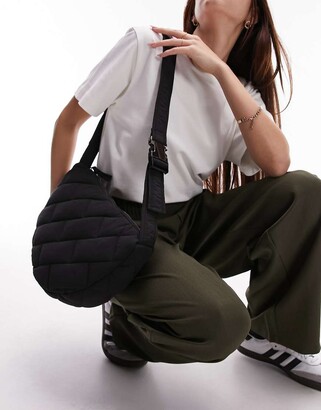 Quilted Crossbody Bag Topshop Nylon Bag Topshop Cairo Slouchy