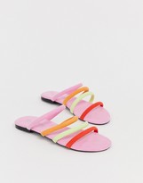 Thumbnail for your product : Monki multi strap flat sandal in multi