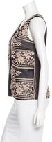 Thumbnail for your product : Anna Sui Silk-Blend Lace Top