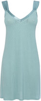 Thumbnail for your product : Duck Egg Viscose Spot Chemise With Satin Trim