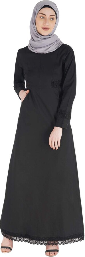 Silk Route Abayas Maxikleid - Weiblicher Viskose-Stoff Mit Taillierter Passform