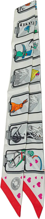 Hermès Pre-Owned 2010-2025 Story Silk Twilly Scarf scarves