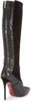 Thumbnail for your product : Cesare Paciotti Tall Snake Pointed-Toe Boot
