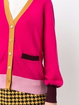Thumbnail for your product : Kate Spade Colourblock V-Neck Cashmere Cardigan