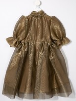 Thumbnail for your product : Dolce & Gabbana Children Pussy Bow Organza Dress
