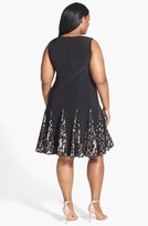 Thumbnail for your product : Betsy & Adam Lace Godet Skirt Dress (Plus Size)