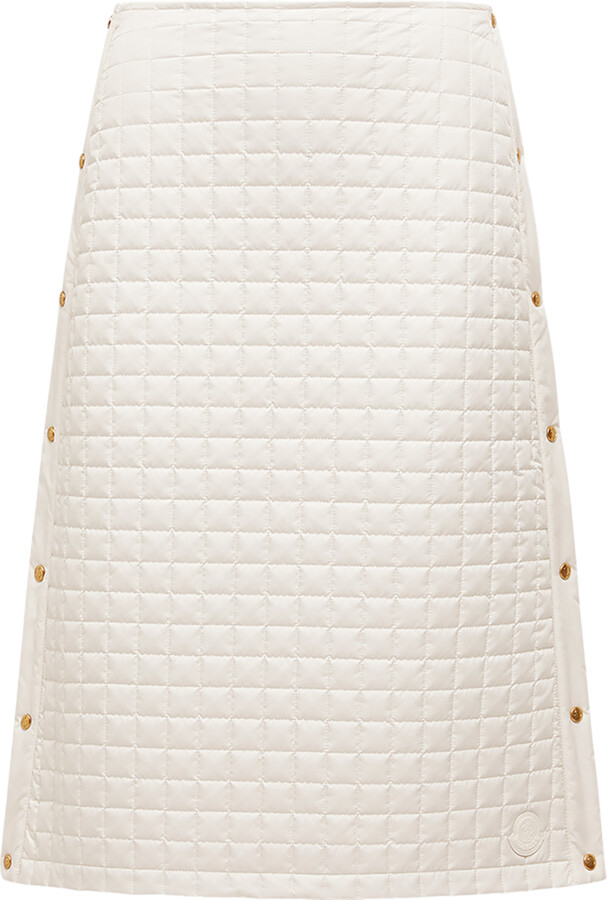 Moncler Collection Moncler Square-quilted Padded Midi Skirt Women