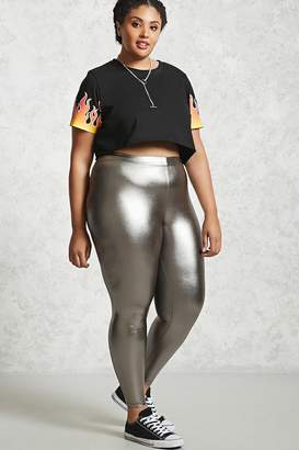 Forever 21 Plus Size Faux Leather Leggings