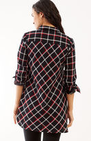 Thumbnail for your product : J. Jill Plaid Double-Cloth Long Tunic