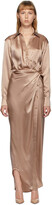 Thumbnail for your product : alexanderwang.t alexanderwang.t Pink Silk Twist Long Dress