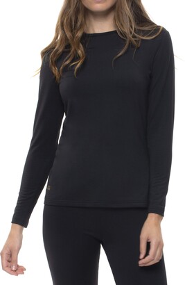 Copper Fit Women's Long Sleeve Thermal Shirt Black