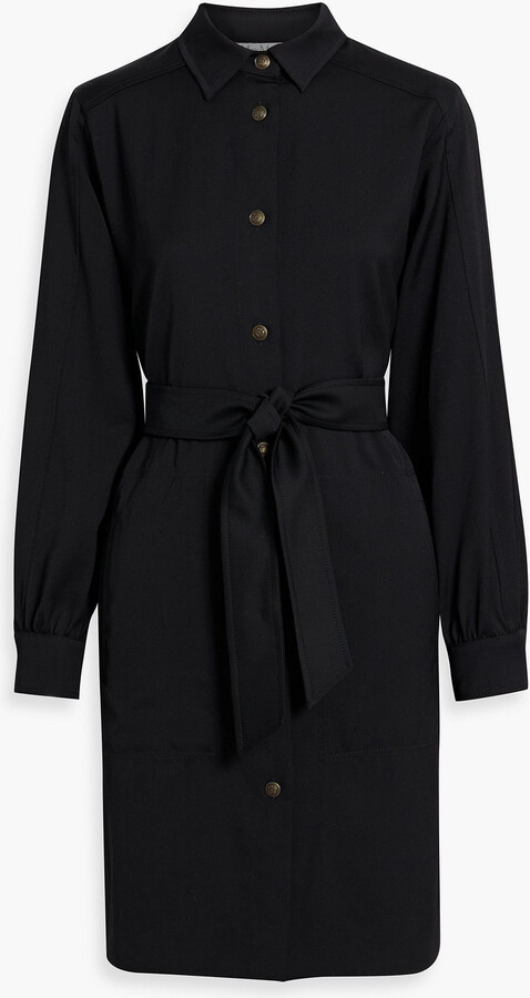 Max Mara Kim wool-twill mini shirt dress