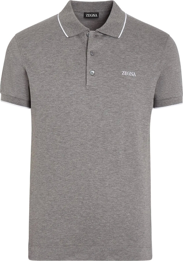 Ermenegildo Zegna Short-Sleeve Polo Shirt