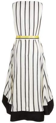 Amanda Wakeley Ribbon Stripe Midi Dress