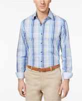 Thumbnail for your product : Tasso Elba Men's 100% Cotton Sateen Plaid Shirt, Only at Macy's