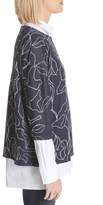 Thumbnail for your product : Lafayette 148 New York Chain Detail Floral Jacquard Sweater