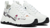 Thumbnail for your product : Pierre Hardy Shinsuke Kawahara Editon White Usagi Street Life Sneakers