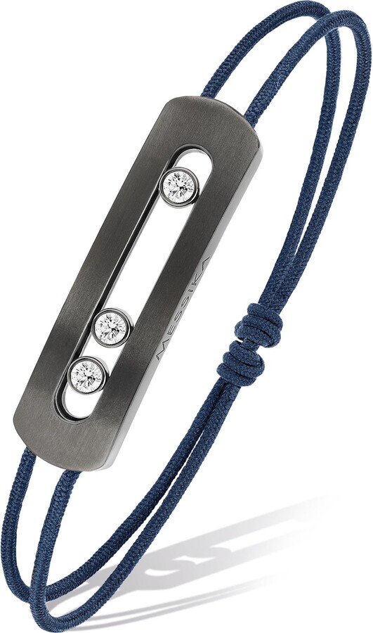 Messika Men's Move Titanium Cord Bracelet