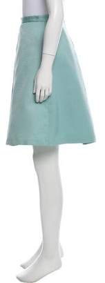 Tibi Pleated Knee-Length Skirt