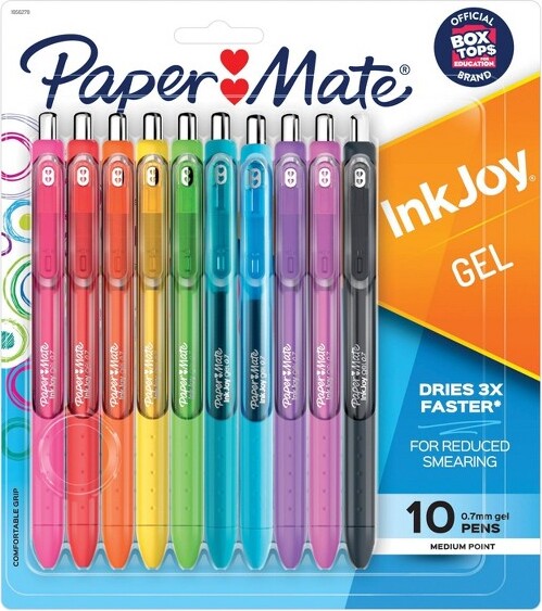 Paper Mate Inkjoy Brown Gel Pens Medium Bulk Pack of 24