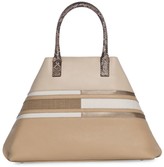 Thumbnail for your product : Akris Small AI Patchwork Leather & Wool Tote