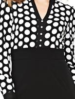 Thumbnail for your product : Savoir Monochrome Spot Top Ponte Skirt Dress