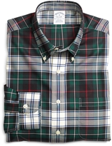 Thumbnail for your product : Brooks Brothers Non-Iron Slim Fit Green Plaid Sport Shirt