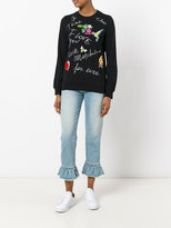 Thumbnail for your product : Love Moschino multi-patches sweatshirt - women - Cotton/Spandex/Elastane - 44
