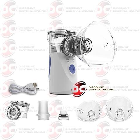 Blank Portable Mini Nebulizer Ultrasonic Inhaler With Reusable Neb Kit