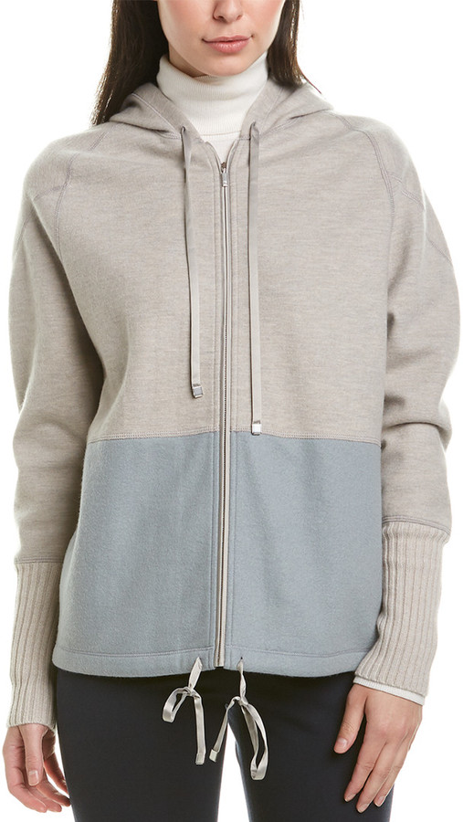 cashmere zip up hoodie womens