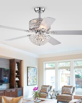 Thumbnail for your product : Home Accessories Two-Tier Prismatic Crystal Chandelier Ceiling Fan