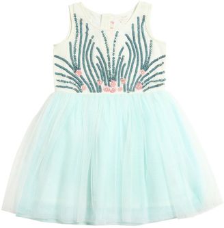 Billieblush Sequined Stretch Tulle Party Dress