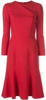 Thumbnail for your product : Oscar de la Renta Folded Neck Flared Dress