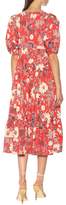 Thumbnail for your product : Ulla Johnson Nora floral patchwork midi dress