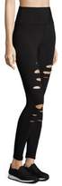 Thumbnail for your product : Alo Yoga High-Waist Ripped Warrior Leggings