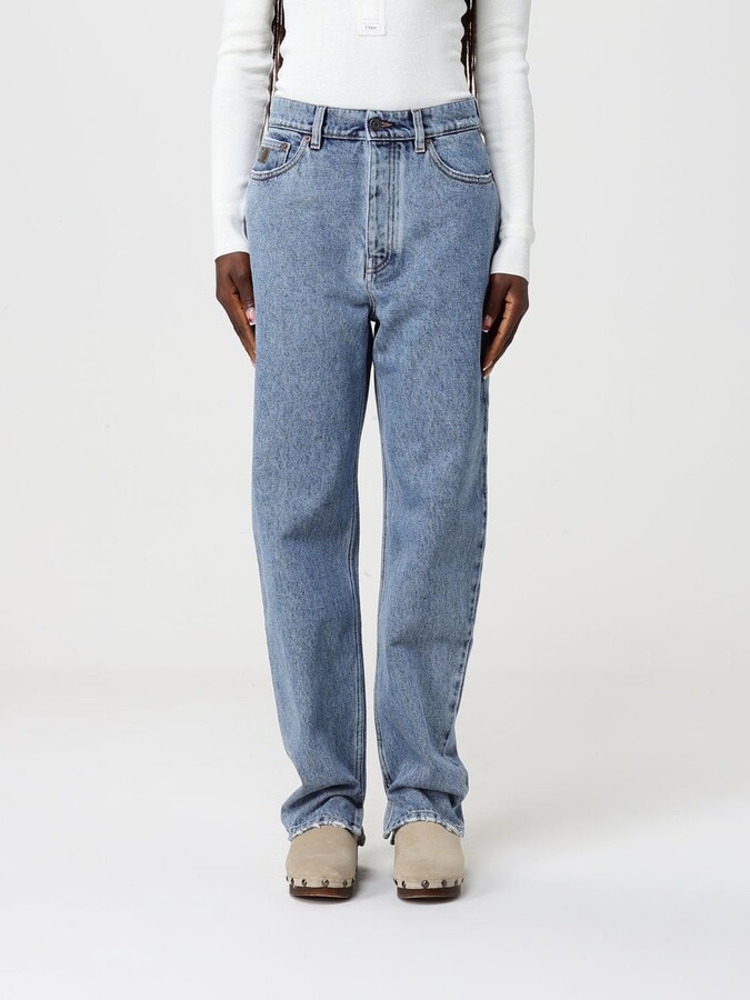 Chloé Jeans Woman color Denim