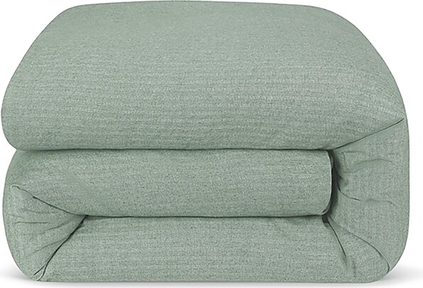 Piglet in Bed Herringbone Brushed Cotton Duvet Cover King