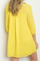 Thumbnail for your product : Lux Boutique Yellow Tunic Dress