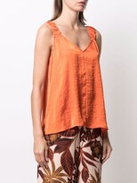 Thumbnail for your product : DKNY crinkled-effect V-neck camisole top