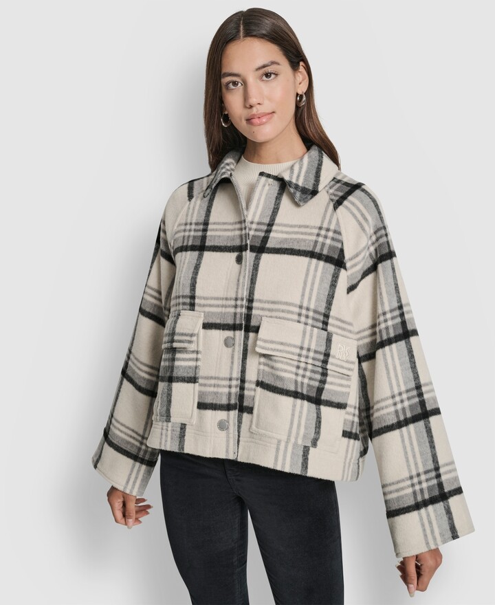 DKNY Women's Raglan Sleeve Jacket
