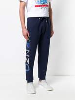 Thumbnail for your product : Kenzo tapered logo side track pants