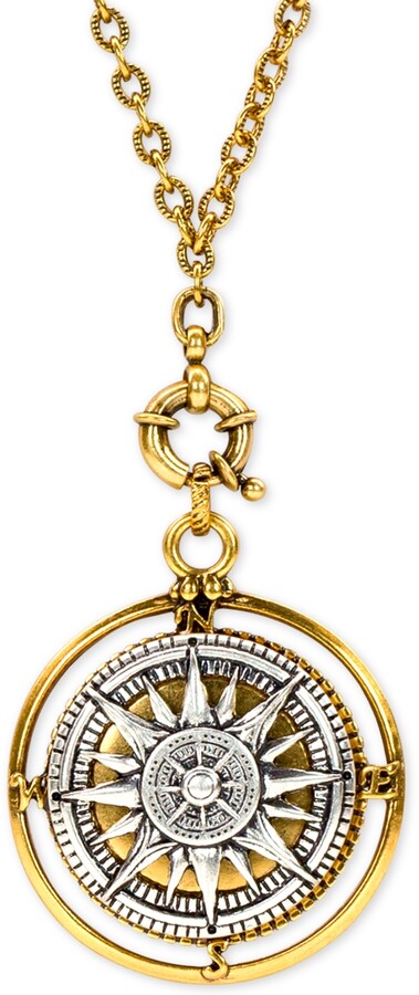 Patricia Nash Compass Necklace • Wind Rose Compass • Sailor's Compass Pendant
