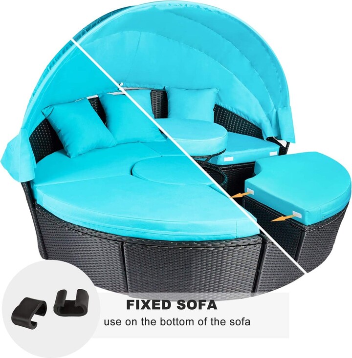 Patio Furniture Outdoor Daybed with Retractable Canopy ShopStyle