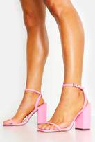 Thumbnail for your product : boohoo Square Toe Two Part Heels