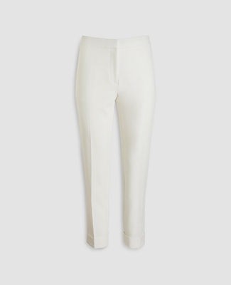 high waisted winter white pants