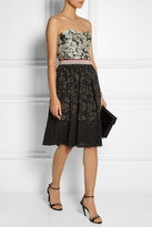 Thumbnail for your product : Stella McCartney Lucy devoré-twill skirt