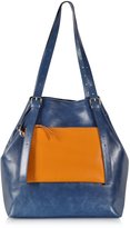 Thumbnail for your product : Maison Martin Margiela 7812 MM6 Maison Martin Margiela  Blue and Orange Leather Shoulder Bag