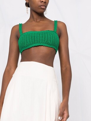 Alanui Caribbean Vibes knitted bralette top