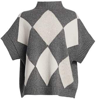 Fabiana Filippi Argyle Cashmere Sweater