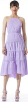 Thumbnail for your product : Alice + Olivia Hartley Open Tie Back High Low Midi Dress
